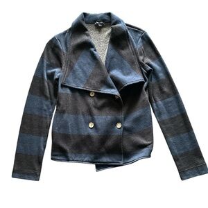 Splendid blue and black striped sweater